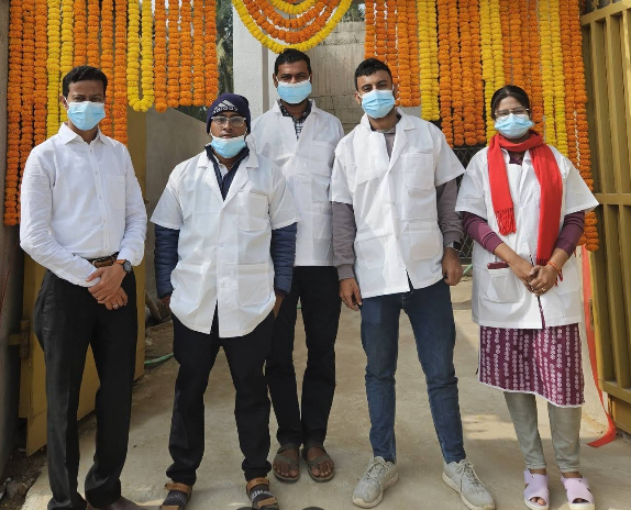 Contai B.B. Health Clinic team members standing together